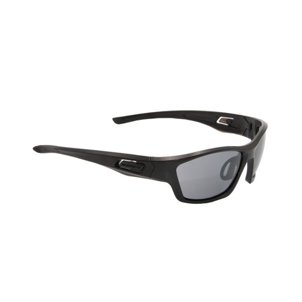 Tomcat Tactical brilles (melnas gumijas, lēca tonēta, polarizēta)
