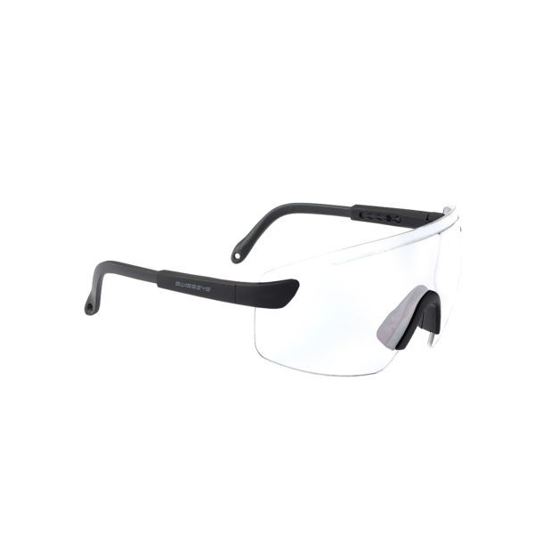 Defense brilles (melns gumijas ietvars, caurspīdīga lēca)